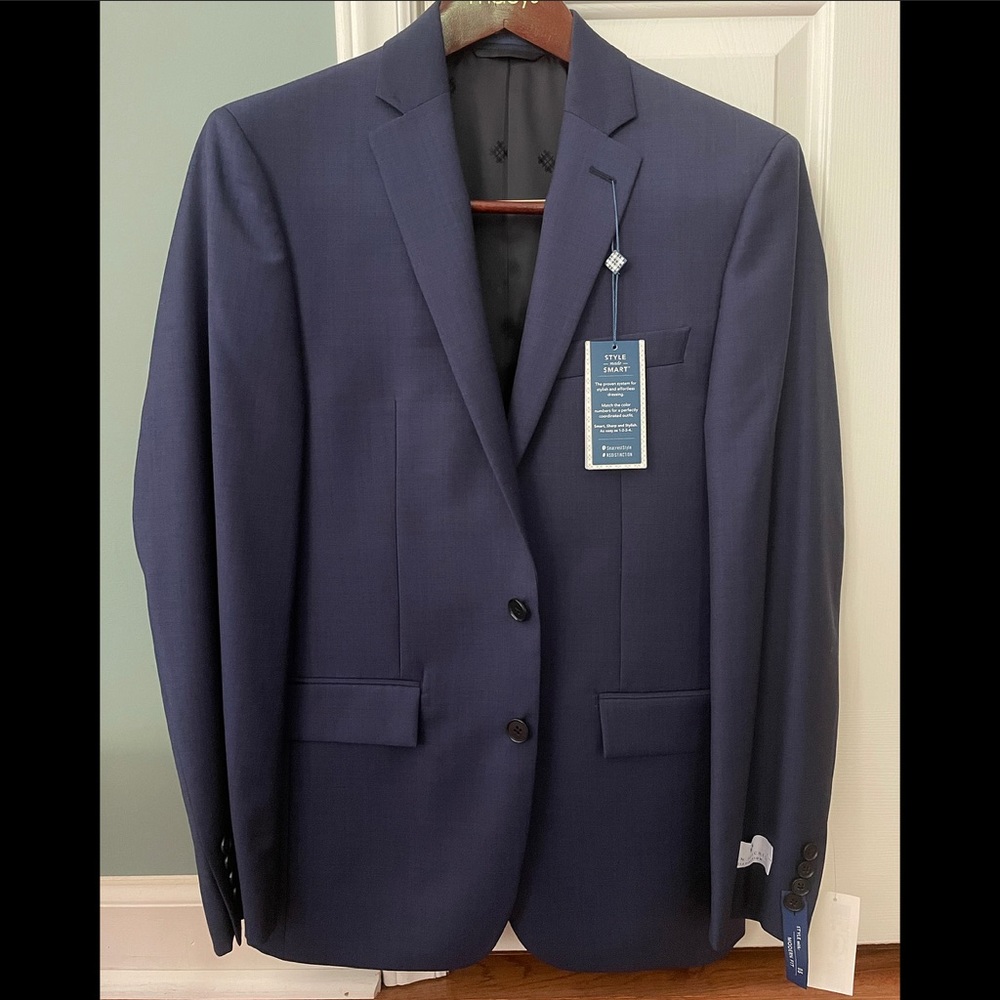 36 R Men's Suit Jacket, new with tags, color: Blue